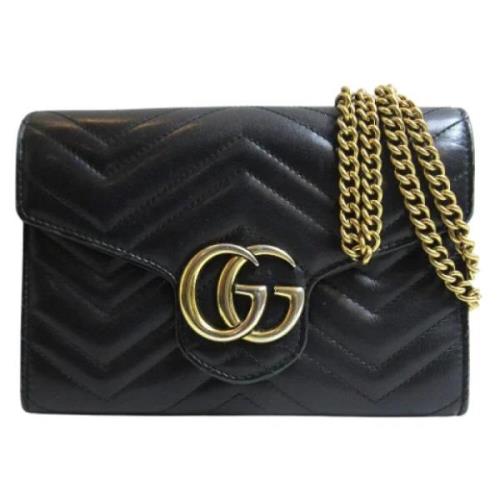 Pre-owned Leather gucci-bags Gucci Vintage , Black , Dames