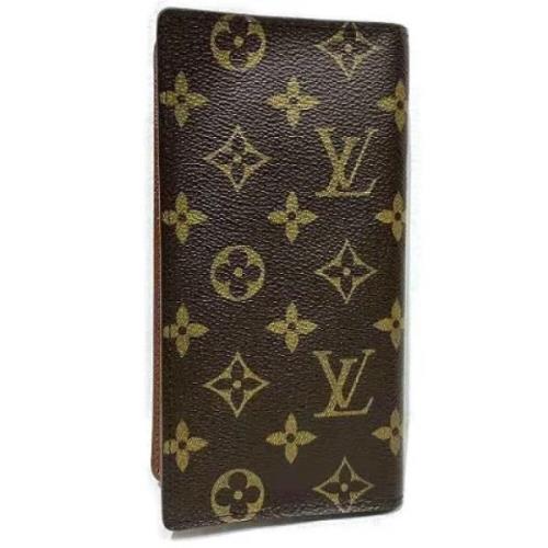 Pre-owned Canvas wallets Louis Vuitton Vintage , Brown , Heren