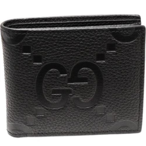 Pre-owned Leather wallets Gucci Vintage , Black , Heren