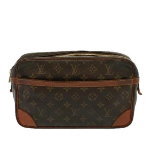 Pre-owned Canvas clutches Louis Vuitton Vintage , Brown , Dames