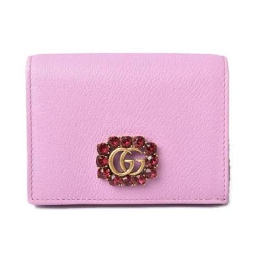 Pre-owned Leather wallets Gucci Vintage , Pink , Dames