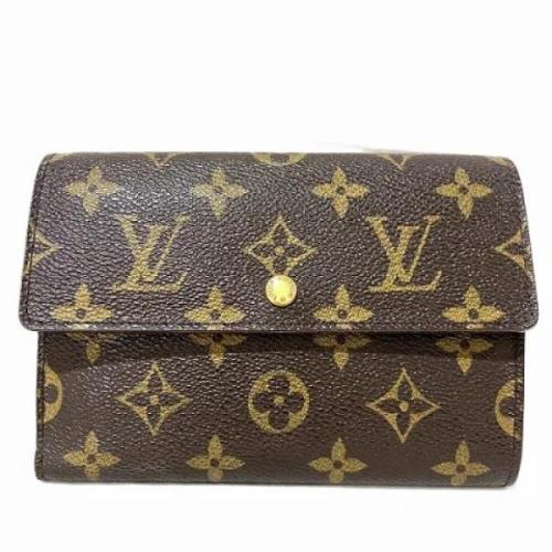 Pre-owned Canvas wallets Louis Vuitton Vintage , Brown , Heren