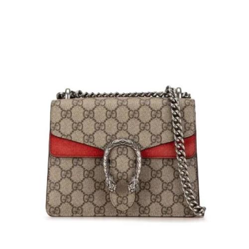 Pre-owned Canvas gucci-bags Gucci Vintage , Beige , Dames