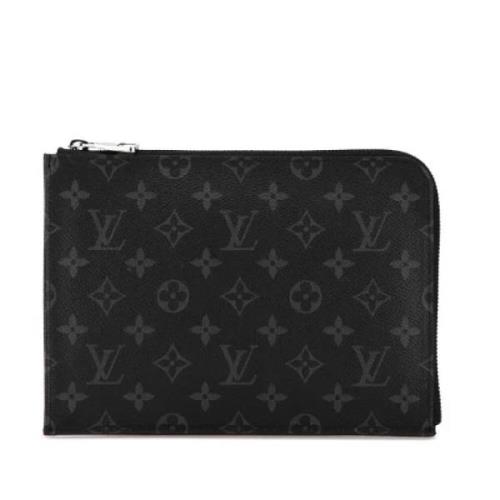 Pre-owned Canvas clutches Louis Vuitton Vintage , Black , Dames