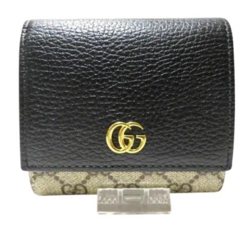 Pre-owned Canvas wallets Gucci Vintage , Black , Dames