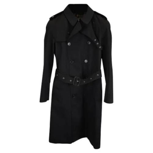 Pre-owned Cotton outerwear Yves Saint Laurent Vintage , Black , Dames