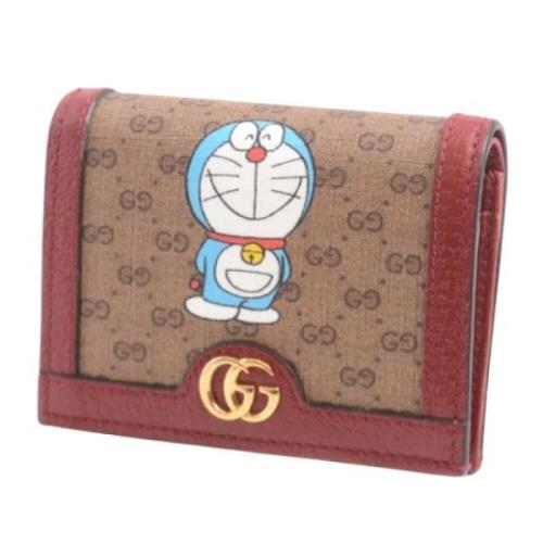 Pre-owned Canvas wallets Gucci Vintage , Red , Heren