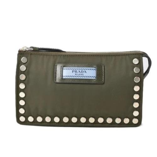 Pre-owned Canvas handbags Prada Vintage , Green , Dames