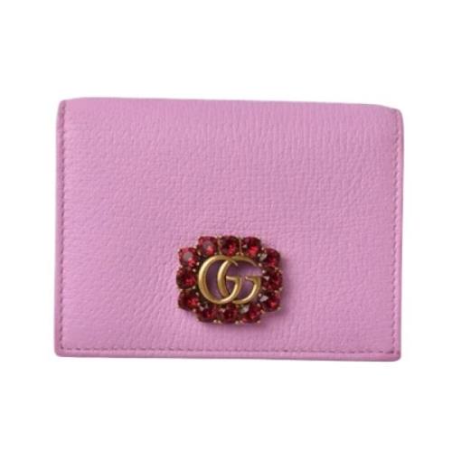 Pre-owned Leather wallets Gucci Vintage , Pink , Dames