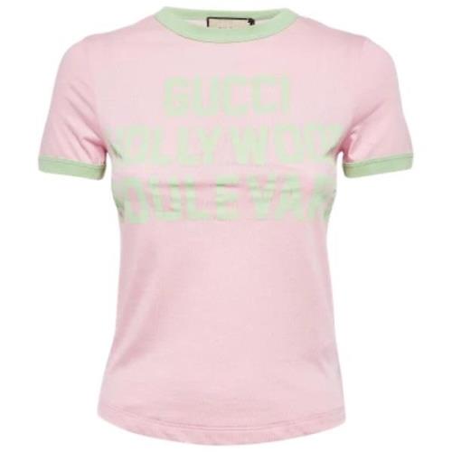 Pre-owned Cotton tops Gucci Vintage , Pink , Dames