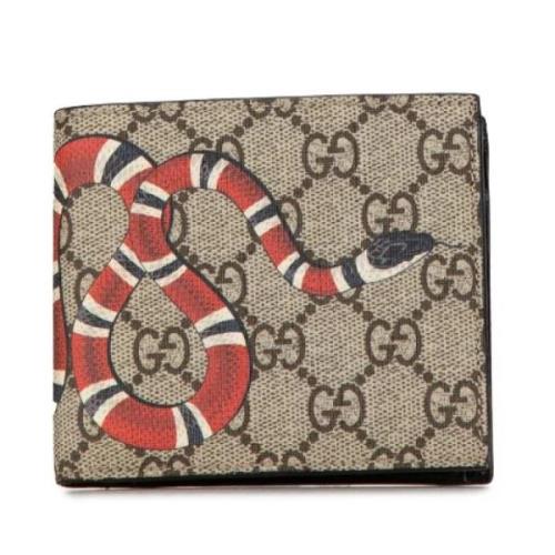 Pre-owned Plastic wallets Gucci Vintage , Beige , Dames