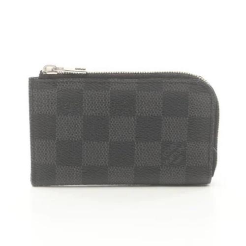 Pre-owned Canvas wallets Louis Vuitton Vintage , Black , Dames