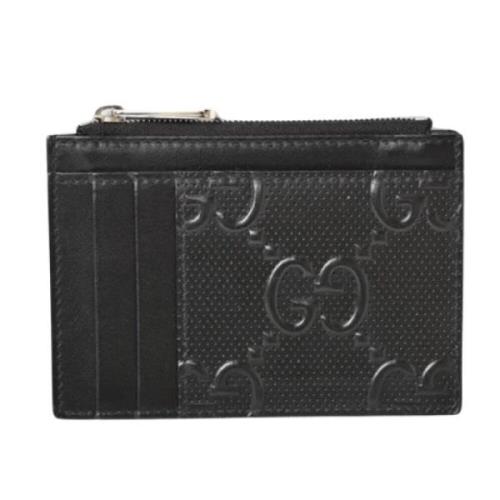 Pre-owned Leather wallets Gucci Vintage , Black , Dames