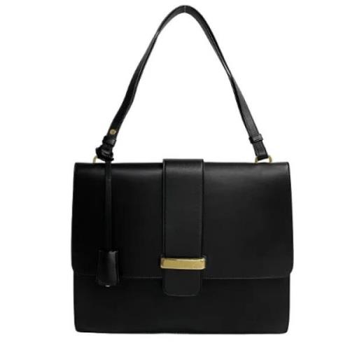 Pre-owned Leather shoulder-bags Salvatore Ferragamo Pre-owned , Black ...