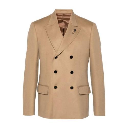 Attitude Dubbelborst Jas Lardini , Beige , Heren