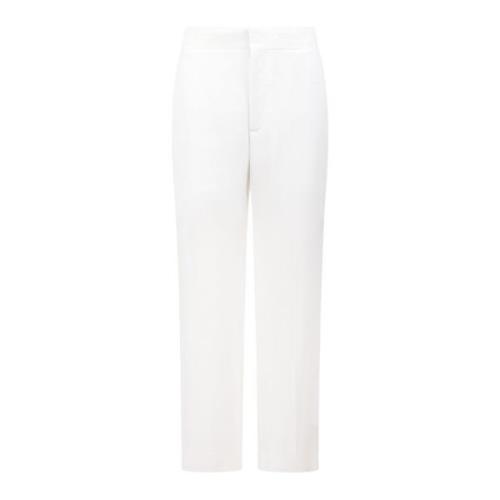 Witte stiksels wijde pijpen broek Victoria Beckham , White , Dames