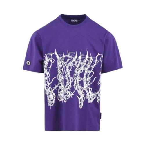 Prikkeldraad T-shirt Octopus , Purple , Heren