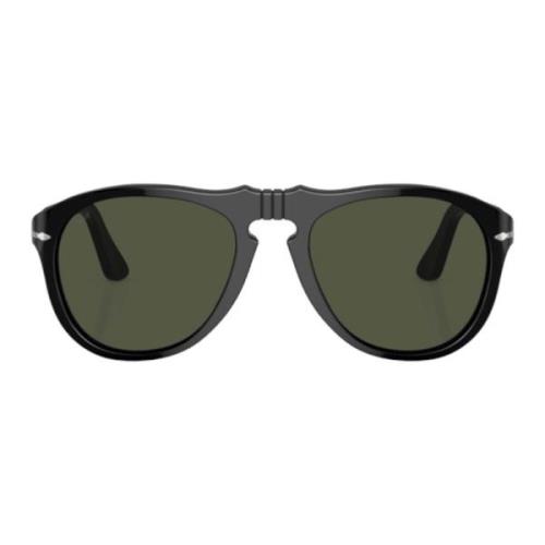 Klassieke Pilotstijl Zonnebril Persol , Black , Heren