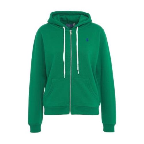 Hoodie met rits en kangoeroezak Polo Ralph Lauren , Green , Dames