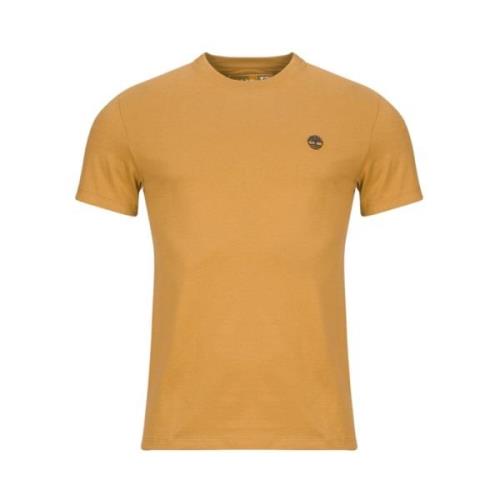 Heren T-shirt Dun-River Crew Timberland , Beige , Heren