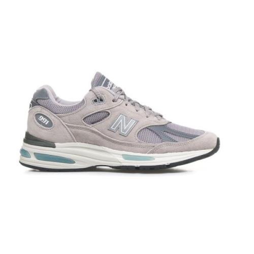 Logo Patch Suède Sneakers New Balance , Gray , Dames