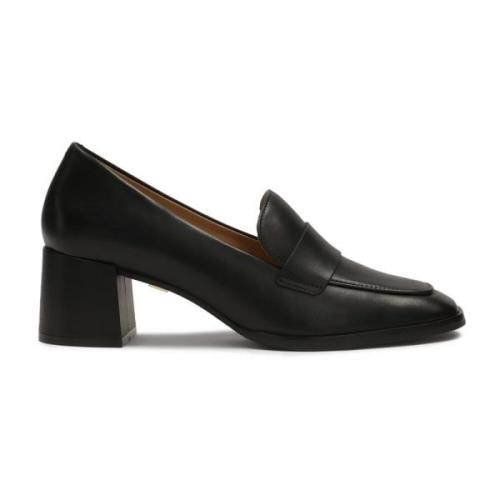 Leren pumps op een paal Kazar , Black , Dames