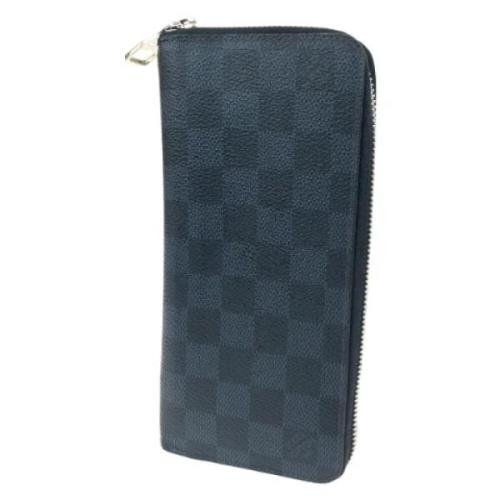 Pre-owned Canvas wallets Louis Vuitton Vintage , Gray , Heren