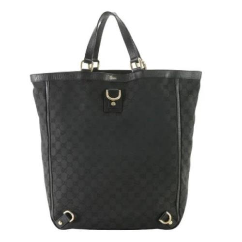 Pre-owned Canvas totes Gucci Vintage , Black , Heren