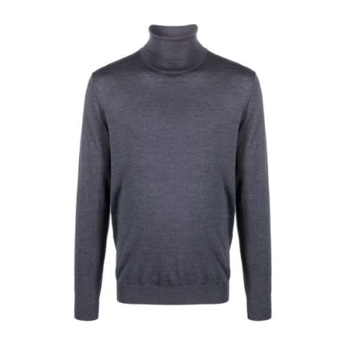 Turtle Neck Pullover Sweater Laneus , Gray , Heren