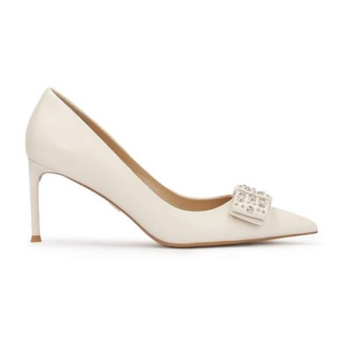 Room strass strik pumps Kazar , Beige , Dames