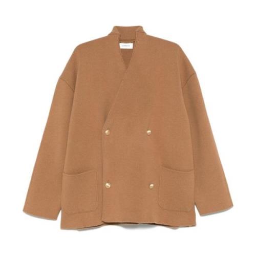 Kameel Cardigan Sweater Laneus , Brown , Heren