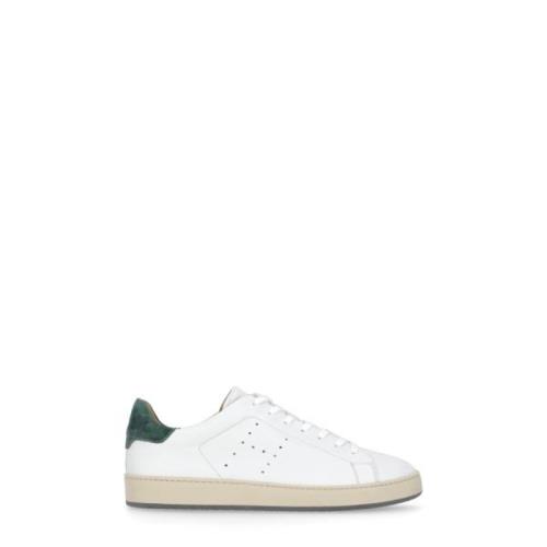 Witte Leren Sneakers met Openwerkdetails Hogan , White , Heren