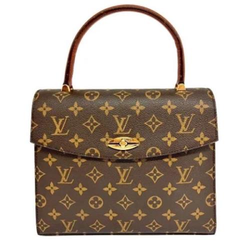 Pre-owned Canvas handbags Louis Vuitton Vintage , Brown , Dames