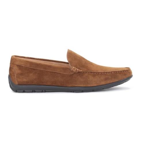 Heren elegante bruine suède mocassins Kazar , Brown , Heren