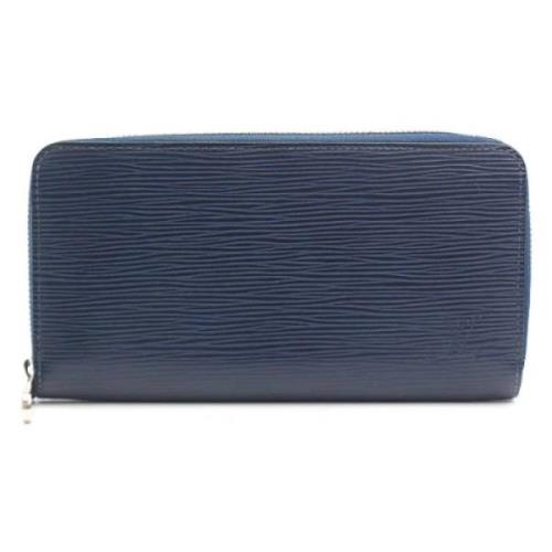 Pre-owned Canvas wallets Louis Vuitton Vintage , Blue , Dames