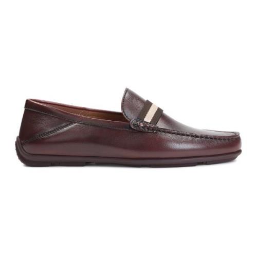 Donkerbruine mocassins voor heren met flexibele zool Kazar , Brown , H...