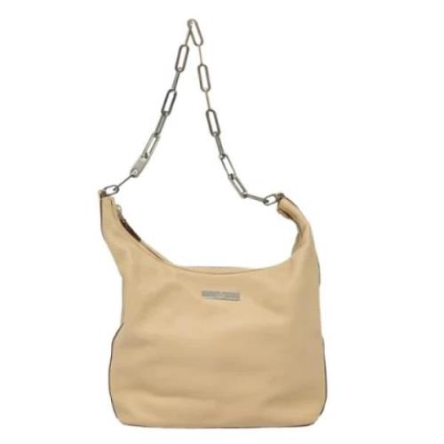 Pre-owned Leather gucci-bags Gucci Vintage , Beige , Dames