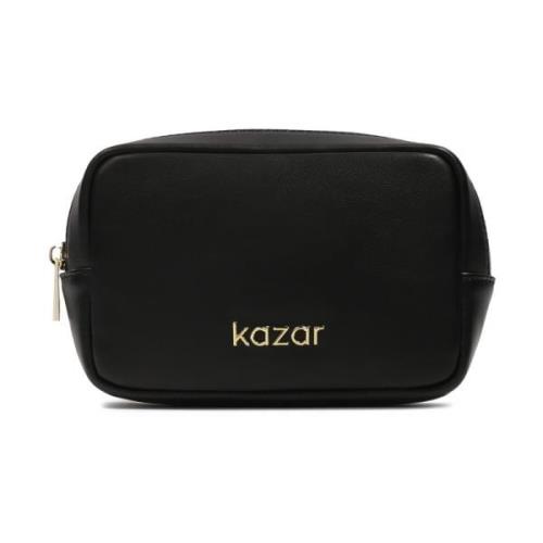 Kleine zwarte reis make-up tas Kazar , Black , Dames