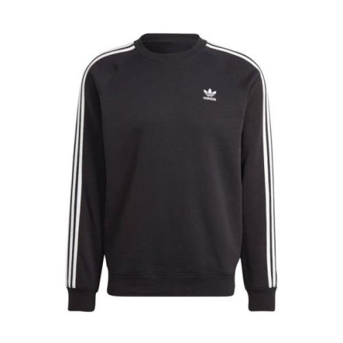 Klassieke 3-Stripes Crew Adidas , Black , Heren