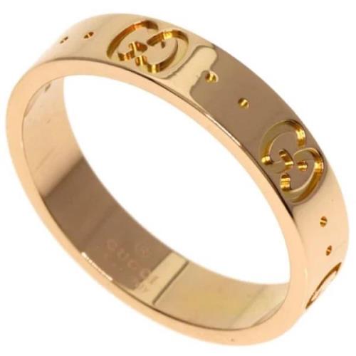 Pre-owned Rose Gold rings Gucci Vintage , Yellow , Dames