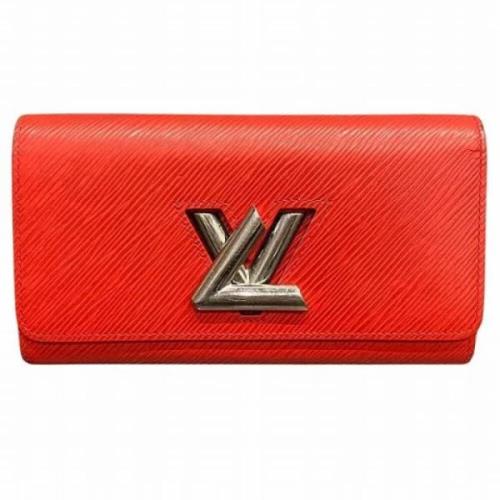 Pre-owned Leather wallets Louis Vuitton Vintage , Red , Dames