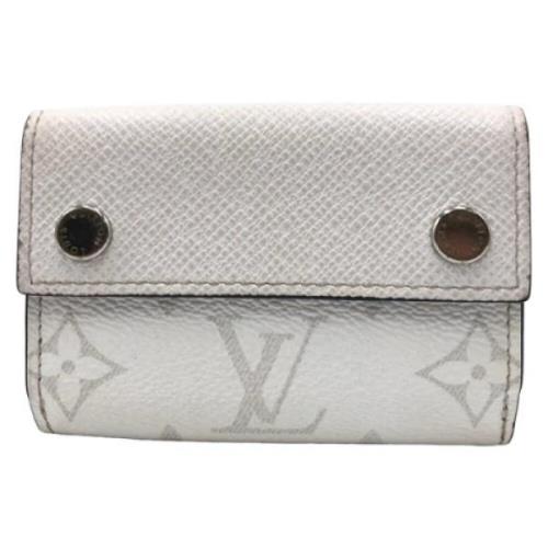 Pre-owned Canvas wallets Louis Vuitton Vintage , White , Dames