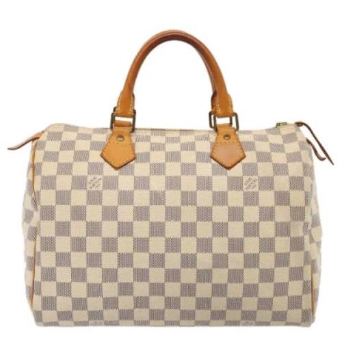 Pre-owned Canvas louis-vuitton-bags Louis Vuitton Vintage , White , Da...