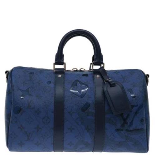 Pre-owned Canvas louis-vuitton-bags Louis Vuitton Vintage , Blue , Dam...