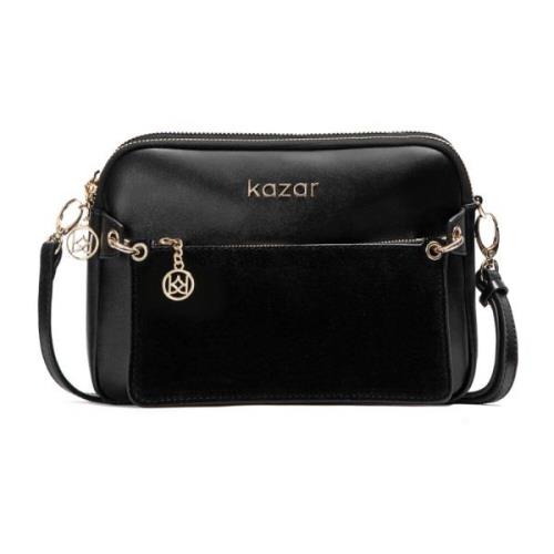 Dames zwarte tas Kazar , Black , Dames