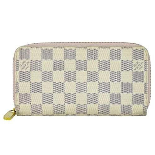 Pre-owned Canvas wallets Louis Vuitton Vintage , Beige , Dames