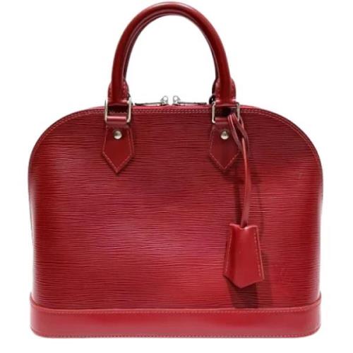 Pre-owned Leather louis-vuitton-bags Louis Vuitton Vintage , Red , Dam...