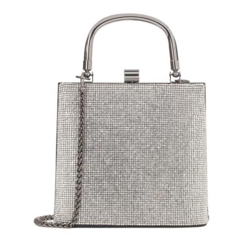 Kleine elegante tas versierd met cubic zirkonia's Kazar , Gray , Dames