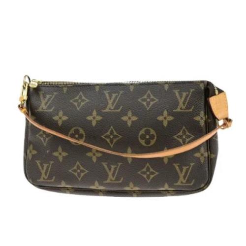 Pre-owned Canvas clutches Louis Vuitton Vintage , Brown , Dames