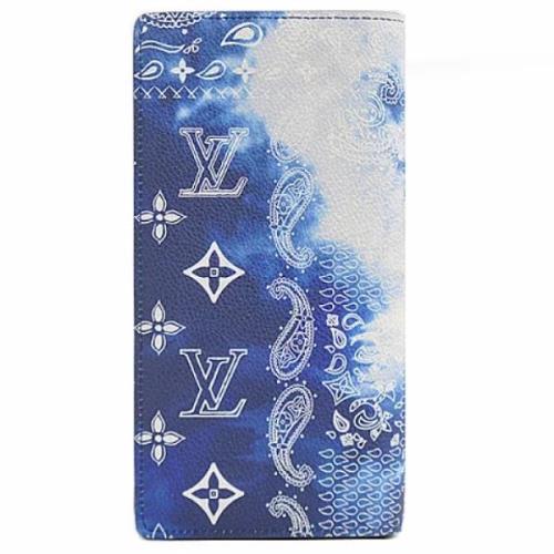 Pre-owned Canvas wallets Louis Vuitton Vintage , Blue , Dames